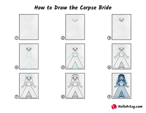 Image result for How to Draw Step by Step Corpse Bride