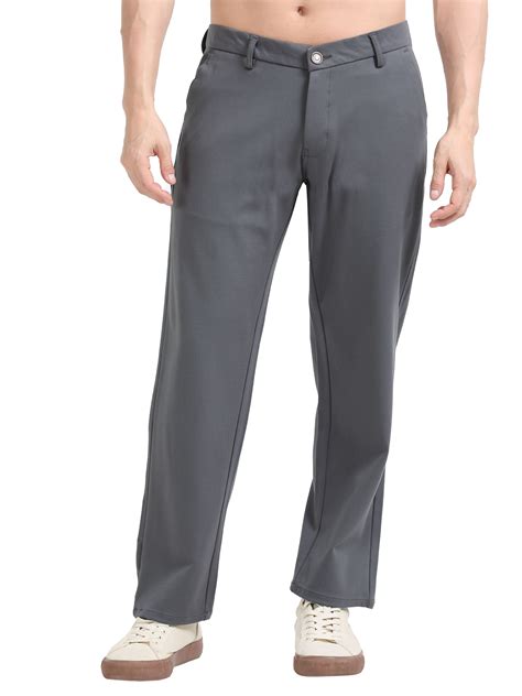 Buy Men’s Dark Grey Tencel Leisure Trousers | Never Neud