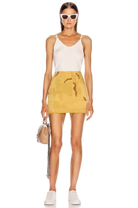 NILI LOTAN Ilona Skirt in Golden Camouflage | FWRD
