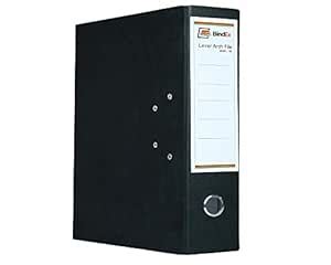 BindEx Office Lever Arch Box File Style (Black) Pack of 1 with Indian ...