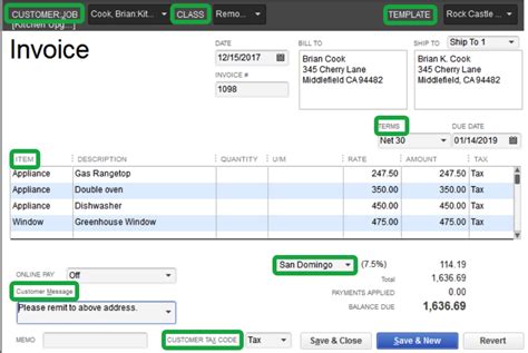 Image result for QuickBooks Invoice Template