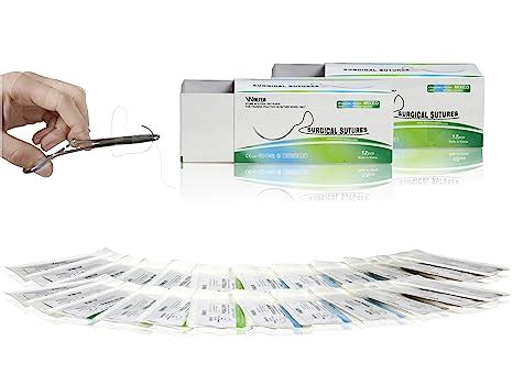Vision Scientific VSNM12 24PK Mixed Variety Suture Threads W Curved ...