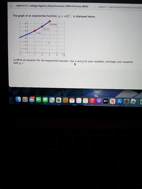 Write a Exponential Function Using Y ABX 的图像结果