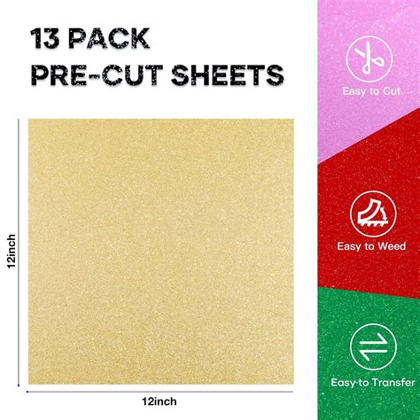 HTVRONT Permanent Vinyl Glitter Adhesive Vinyl India | Ubuy