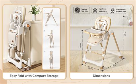 Buy R for Rabbit Marshmallow Smart 3-in-1 High Chair with Swing for ...