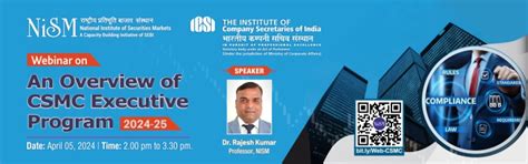 An Overview of CSMC Executive Program - National Institute of ...