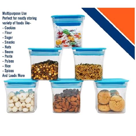600 ML Blue Color Air Tight Kitchen Storage Container