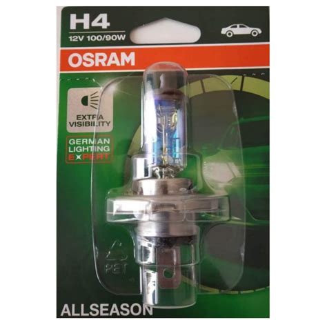 Osram H4 All Season Rallye 62204ALL Car Headlight Bulb (12V, 100/90W ...