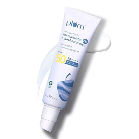 Plum SPF 50 PA++++ Sunscreen with 2% Niacinamide & Rice Water