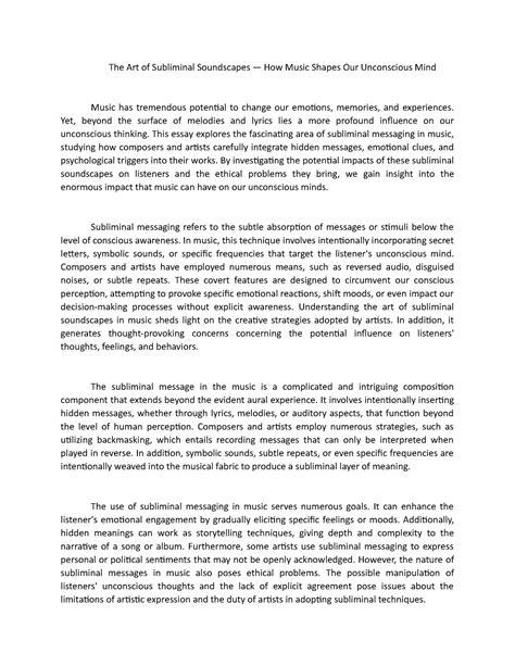 Subliminal Soundscapes 的图像结果