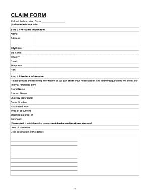 Refund Authorization Code: Doc Template | pdfFiller