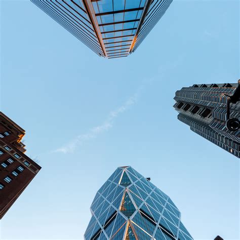 Download wallpaper 3415x3415 buildings, sky, bottom view, architecture ...