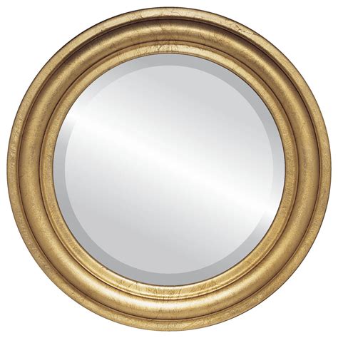 Contemporary Gold Round Mirrors from $142 | Free Shipping
