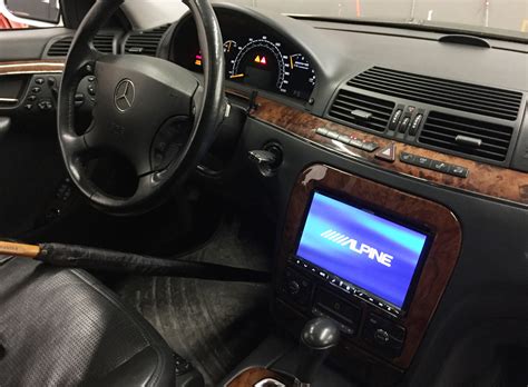 Custom Dash fits 8" Alpine Screen in S-Class Mercedes-Benz - InPhase Car Audio