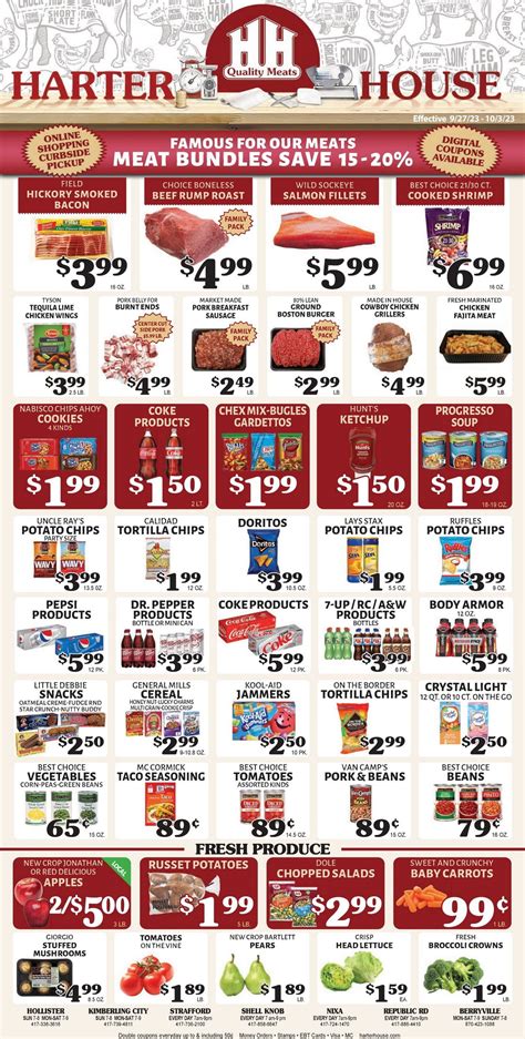 Harter House Weekly Ad Sep 27 – Oct 03, 2023