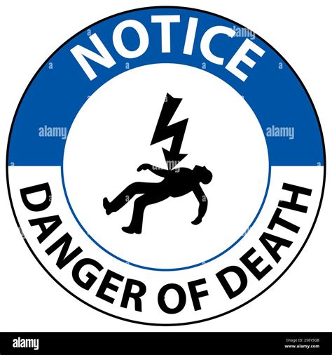 Notice Of Death Sign On White Background Stock Vector Image & Art - Alamy
