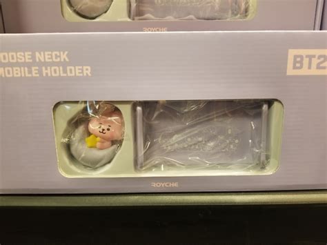 Buy BT21] Line Friends x Baby BT21 figure Goose Neck Mobile Holder ...