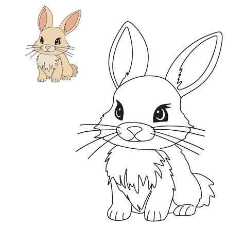 Cute Baby Bunnies Coloring Pages