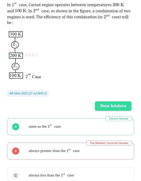 Image result for In First Case Carnot Engine Operates
