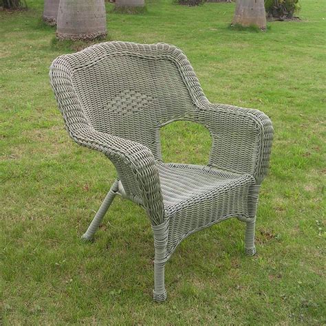 International Caravan Camelback Resin Wicker Patio Chair - Walmart.com