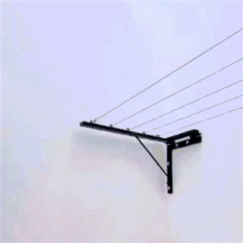 Space Saving Foldable Wall Mount Cloth Drying Stand ( 10M FREE ROPE )