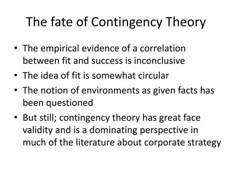 Image result for Contingency Theory