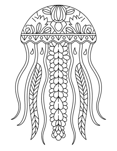20 Fun and Friendly Jellyfish Coloring Pages - My Coloring Spot