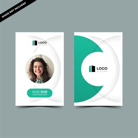 Id card design template | Premium Vector