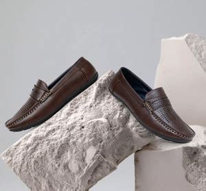 Knoos Brown Synthetic Leather Casual Loafer Loafers For Men - Buy Knoos ...