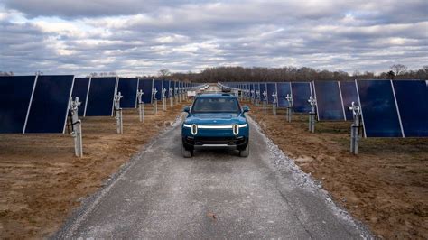 Rivian Opens Its First Solar-Powered EV Chargers In…