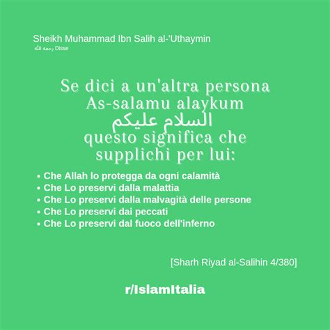 Il significato di As-salamu alaykum : r/islamitalia