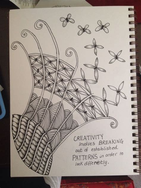 Zentangle, quotes | Doodle art journals, Zentangle patterns, Art projects