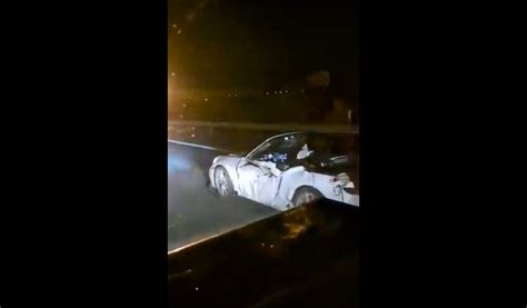 Macabre accident on A14 motorway in Germany. Porsche driver was ...