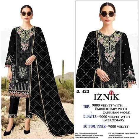 IZNIK 423 COLOURS BY IZNIK FAB 423-A TO 423-D SERIES DESIGNER PAKISTANI ...