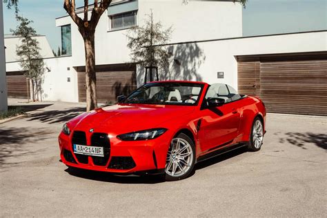 2025 BMW M4 Competition Convertible Facelift Show in Toronto Red