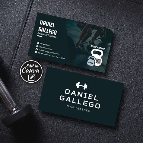 Personal Trainer Business Cards 的图像结果