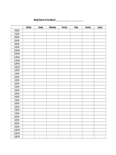 Create Weekly Schedule 的图像结果