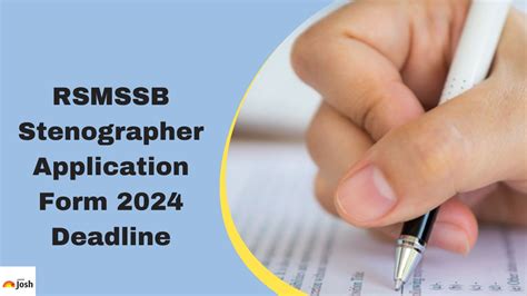 RSMSSB Stenographer 2024 Registration, Last Date to Apply for 474 ...