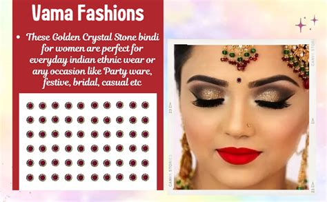 Vama Fashion Kumkum Bindee Pottu Sticker bindhi marun Colour Maroon ...