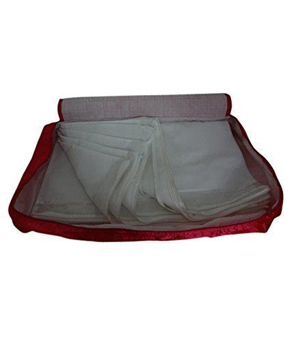 Kuber Industries Satin Flap Saree Bag, Maroon (KI220), Standard ...