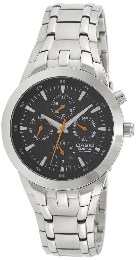 Casio Edifice Analog Black Dial Men's Watch - EF-312D-1AVDF(ED152 ...
