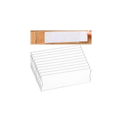 Yulejo 10 Sets Acrylic Name Plate Holder Clear Plastic Sign India | Ubuy