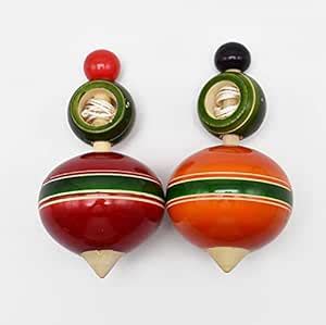 Buy SDP Handcrafted Wooden Round String Top | Chakar | Lattu | Buguri ...