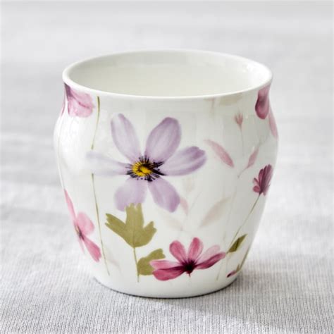 Buy Mandarin Mystic Garden Set of 3 Bone China Kulhads - 240ml from ...