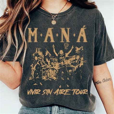 Mana Band Tour 2025 T-Shirt, Maná Vivir Sin Aire Tour 2025 T-Shirt ...