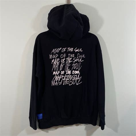 BTS Tour Merchandise Black Map Of The Soul Pullover H… - Gem