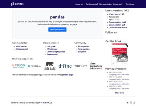 Image result for Pandas Python Library
