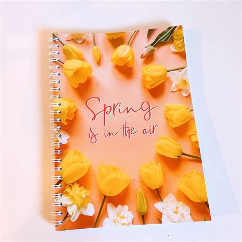 12 Week Spiral Food Diary Spring is the air.