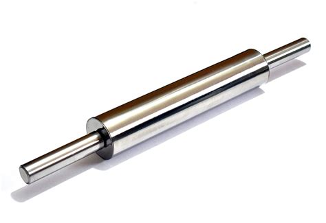 Buy Erbanize Stainless Steel Belan Fondant Rolling Pin Baking Rough ...