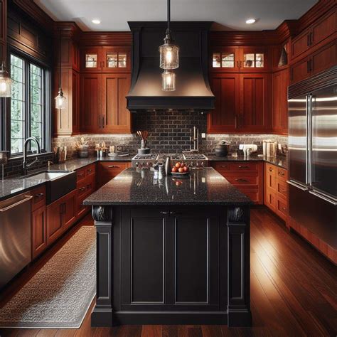 Black Cherry Cabinets Kitchen Backsplash Ideas For Cherry Cabinets: